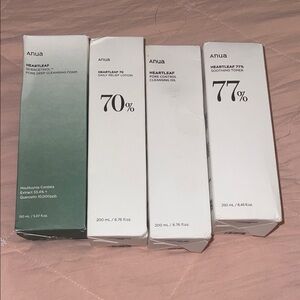 Anua Heartleaf Cleansing Set — Green & White